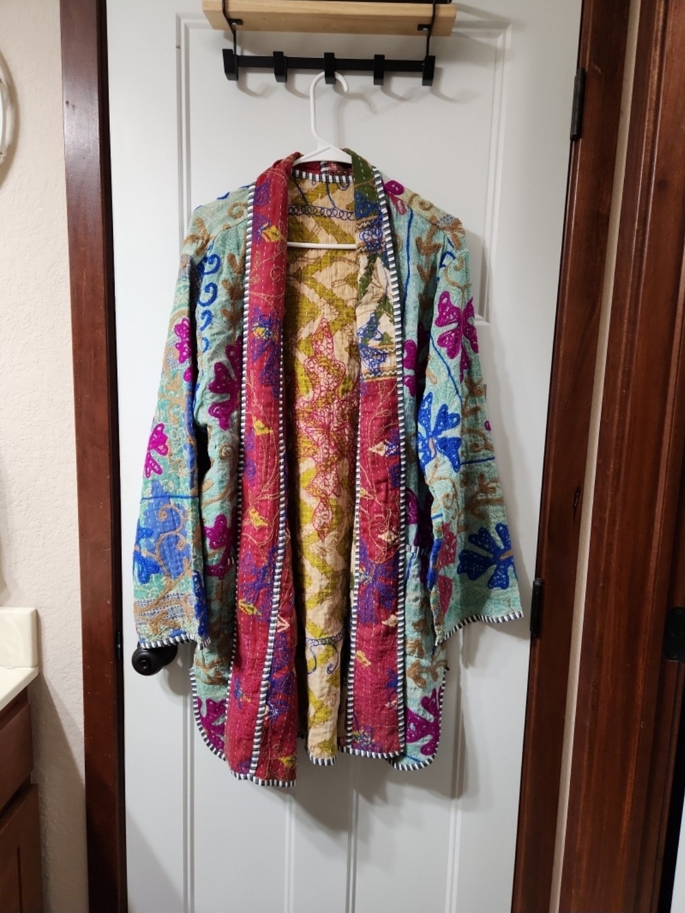 NWOT Boho Patchwork Kantha Cardigan